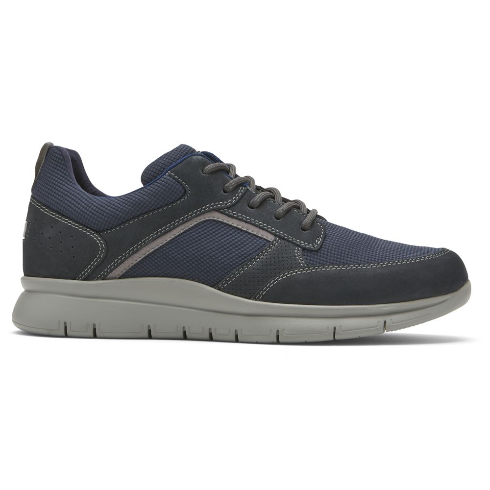 Rockport Primetime Casual Mudguard - Mens Sneakers - Navy - NZ (DNX-594728)